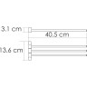 Полотенцедержатель 40,5 см WASSERKRAFT K-1033BRUSHED GOLD K-1033BG