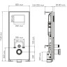 Система инсталляции для унитазов WASSERKRAFT ABENS 20TLT.010.ME.BL.BN01