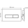 Система инсталляции для унитазов WASSERKRAFT ABENS 20TLT.010.ME.BL.PG03
