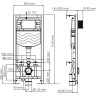 Система инсталляции для унитазов WASSERKRAFT ALLER 10TLT.010.ME.WH02