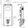 Система инсталляции для унитазов WASSERKRAFT SALM 27TLT.010.ME.BL.MG02